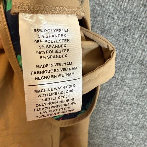 Birdie Bound Shorts Mens 40 Beige Khaki Chino Performance Stretch Golf Shorts - Picture 7 of 7